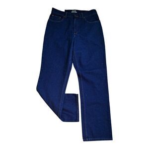 L.L.Bean Women's Denim Jeans Blue Original Fit High Waist Zipper Fly  Sz 12  M/T